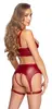 Cottelli Collection Shelf Bra Set Red 90B/XL Photo 4