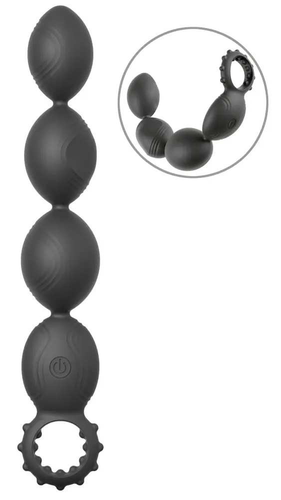 ANOS Flexible XL Anal Beads Vibrating Toy Photo 2
