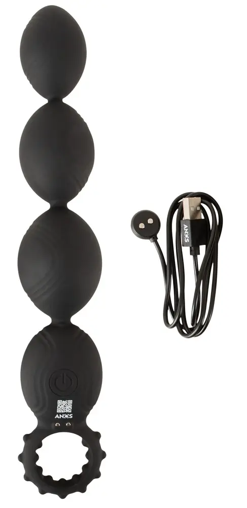 ANOS Flexible XL Anal Beads Vibrating Toy Photo 9