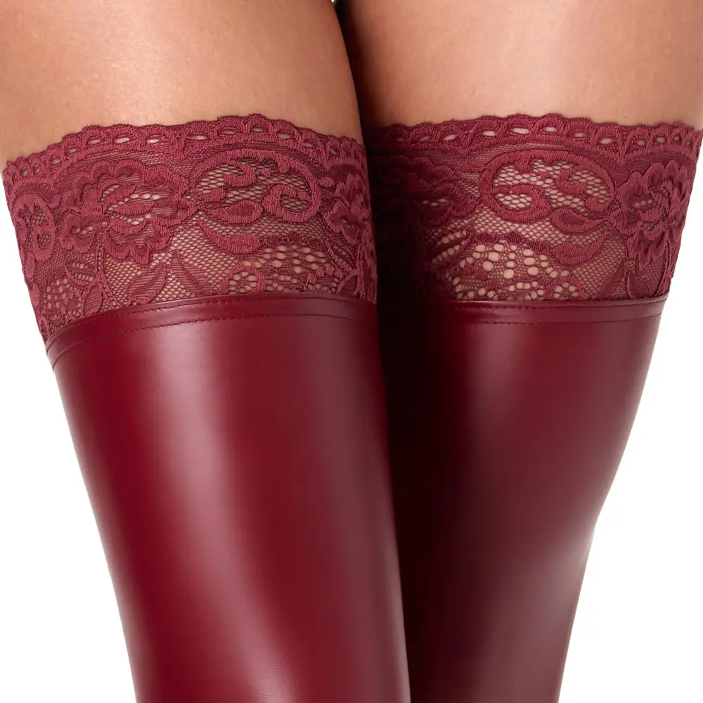 Noir Thigh-highs with lace L Photo 7