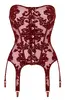Noir Burgundy L Basque Corset Photo 10