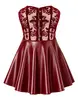 Noir Strapless Corset Dress Size S Burgundy Photo 6