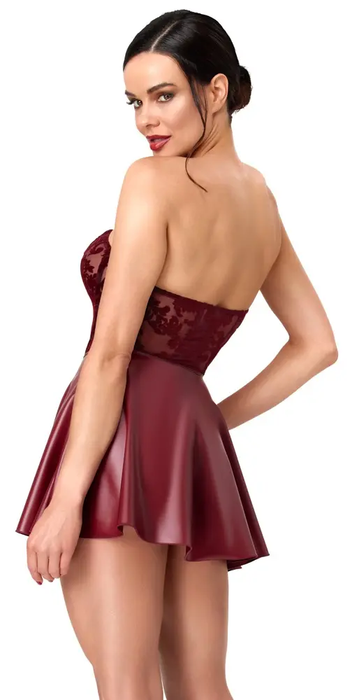 Noir Corset Dress Red XL Photo 4