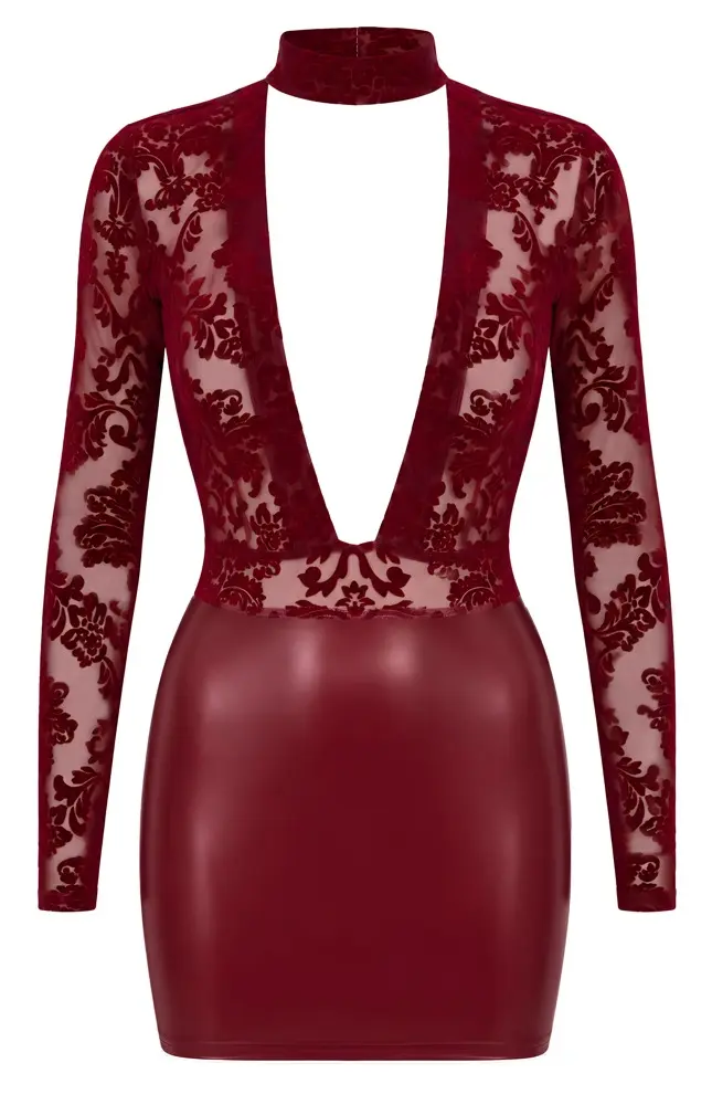 Noir Dress Size S Burgundy Photo 10