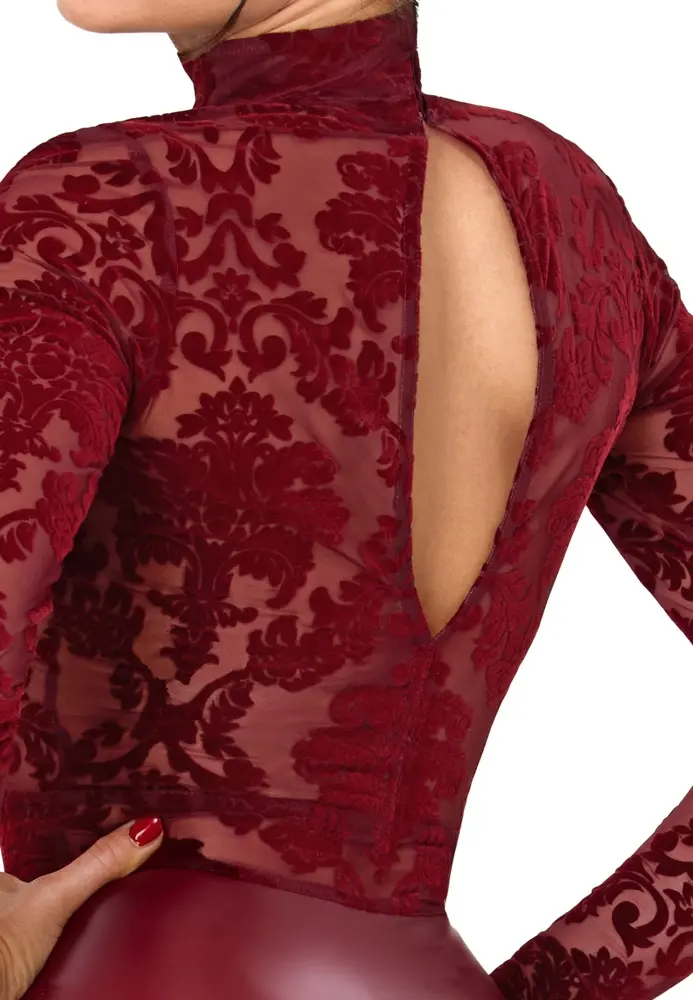 Noir Mini Dress Burgundy Size L Photo 9
