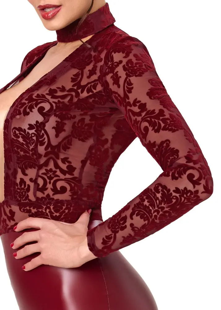 Noir Mini Dress Burgundy XL Photo 8