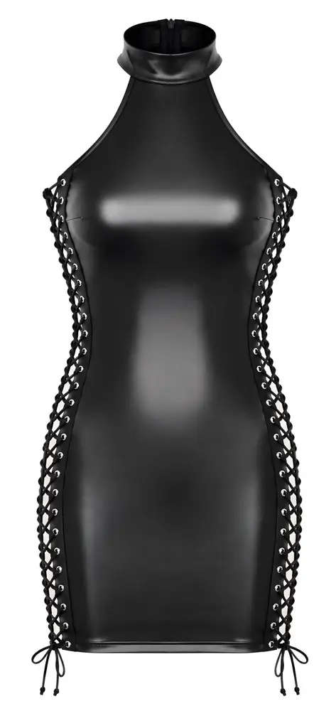 Noir Dress Lacing S Mini Dress Photo 7