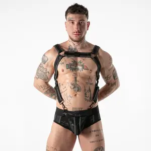 LOCKER GEAR Vīriešu iejūgs Full Military Access Black L/XL Poliesters Elastāns Taktiskais stils