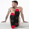 LOCKER GEAR Full Military Knee High Socks Red Photo 3