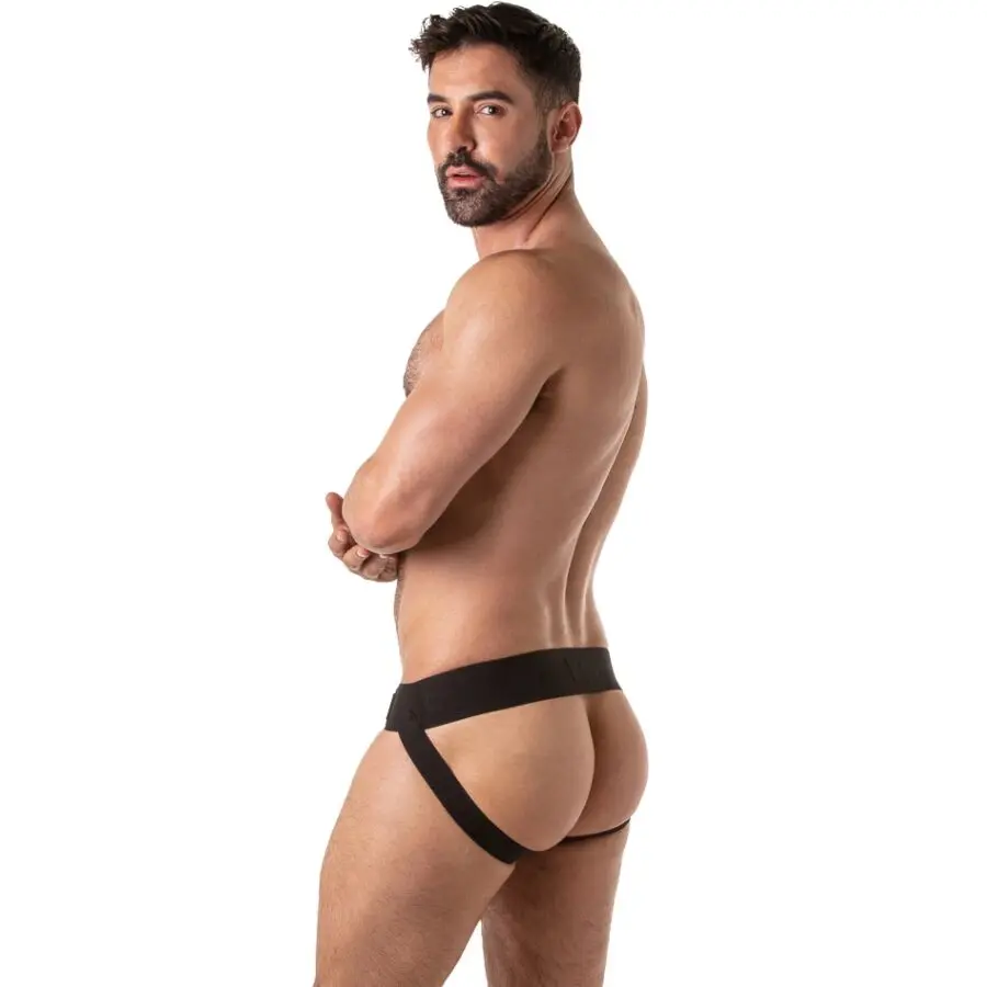 Locker Gear Wide Waistband Jockstrap Melns L Photo 4