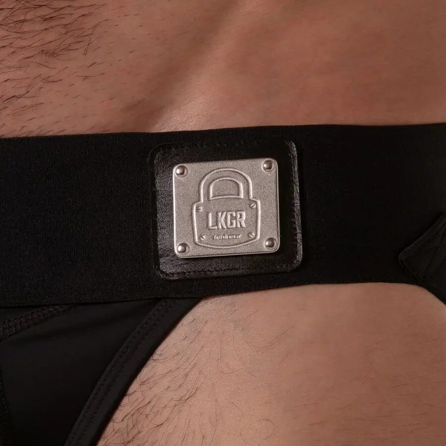 Locker Gear Wide Waistband Jockstrap Melns L Photo 5