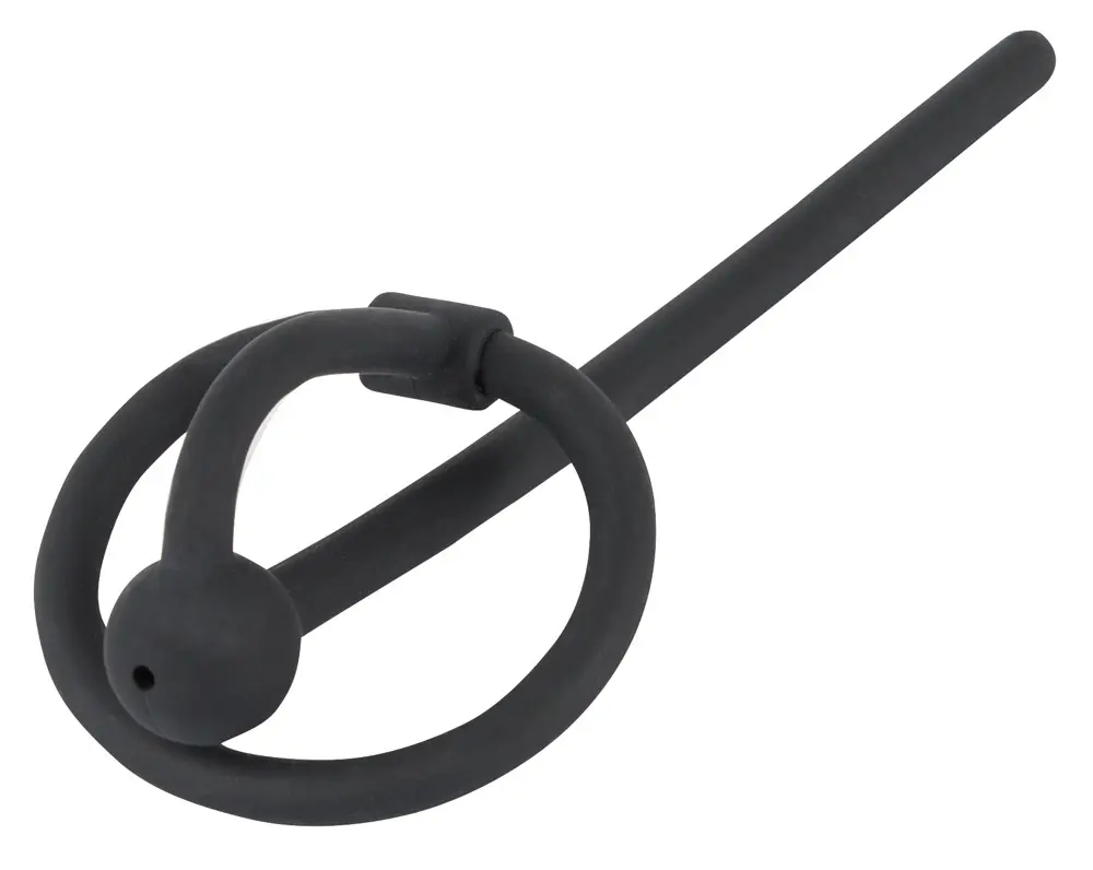 Penisplug Hollow Urethral Dilator with Glans Ring Photo 2