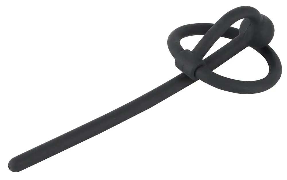 Penisplug Hollow Urethral Dilator with Glans Ring Photo 3