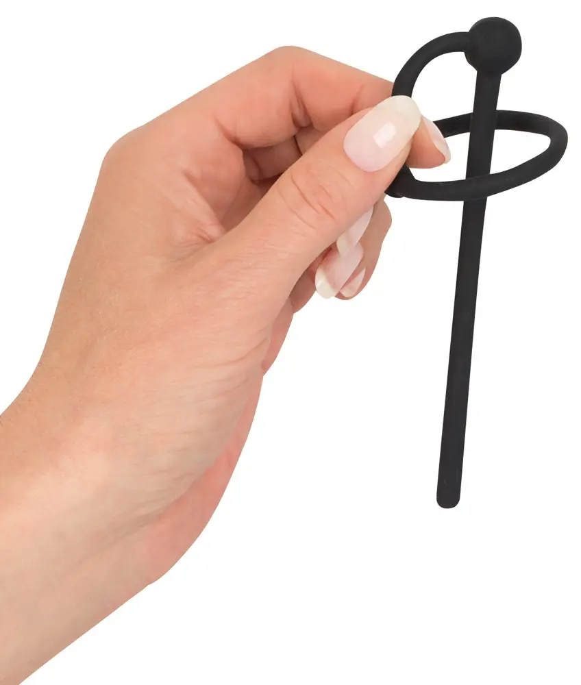 Penisplug Hollow Urethral Dilator with Glans Ring Photo 5