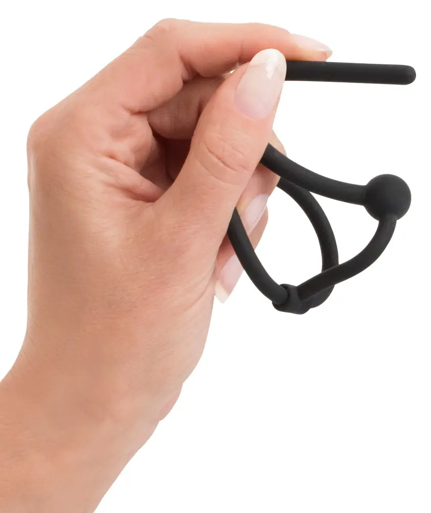Penisplug Hollow Urethral Dilator with Glans Ring Photo 6