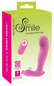 sweet smile G-spot Panty Vibe Vibrator with Remote Control 10 Vibration Modes Rechargeable Silicone