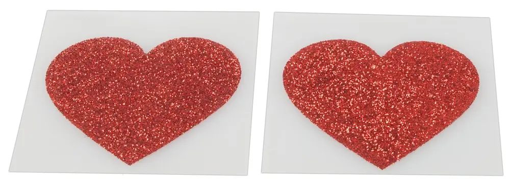 Cottelli Collection Krūtsgalu uzlīmes Heart Photo 3