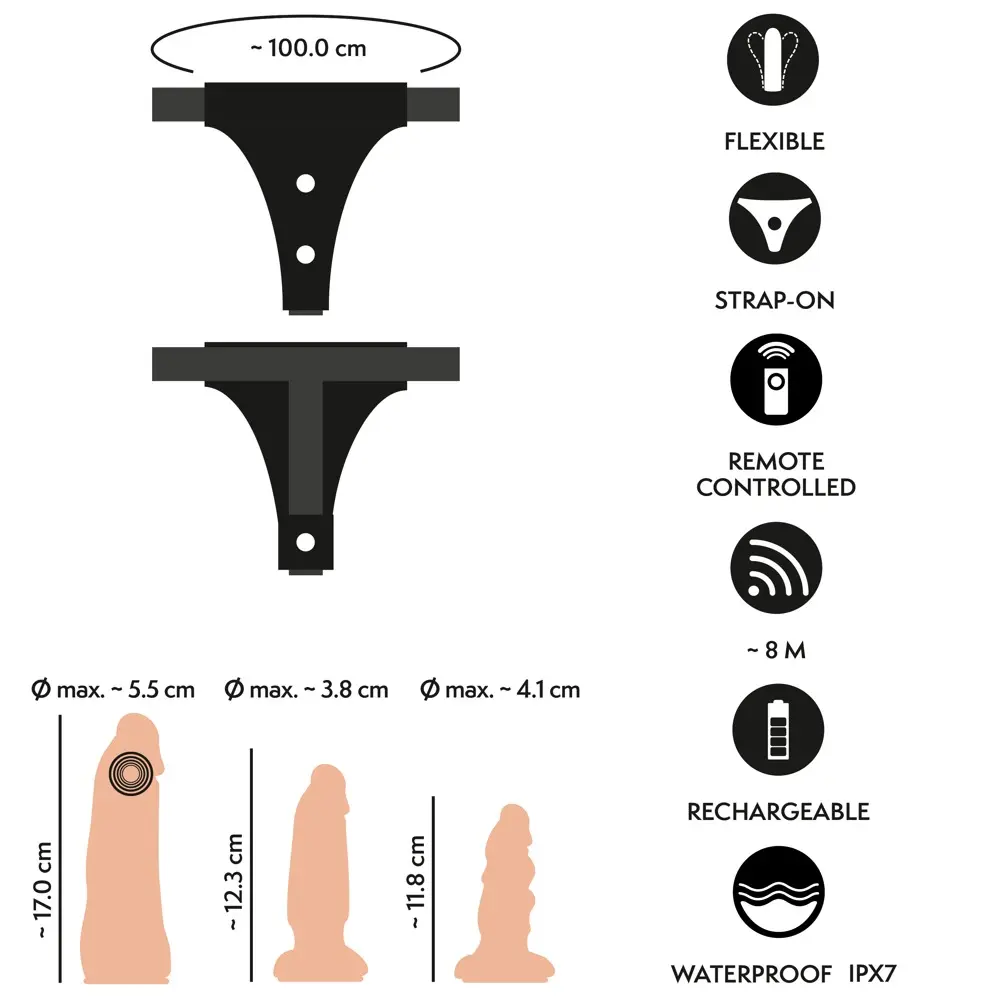 Strap-On Set RC Vibe 2 Dildos by Your Strap-on Collection Photo 15