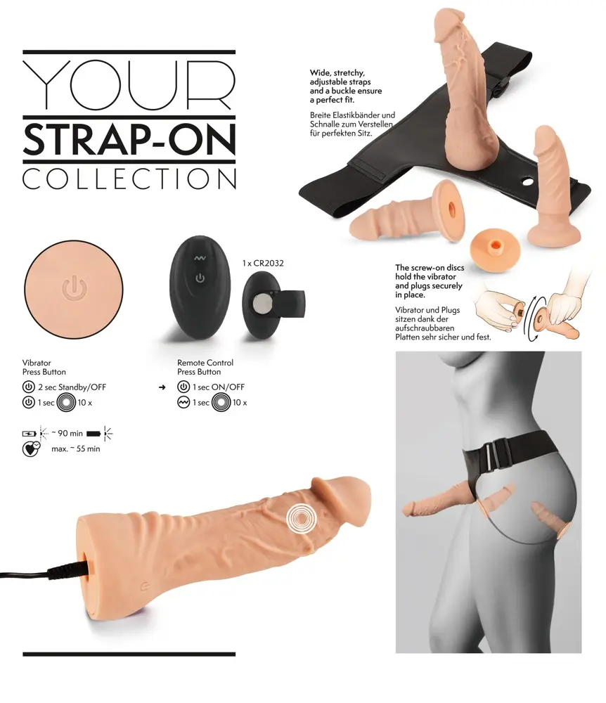 Strap-On Set RC Vibe 2 Dildos by Your Strap-on Collection Photo 16