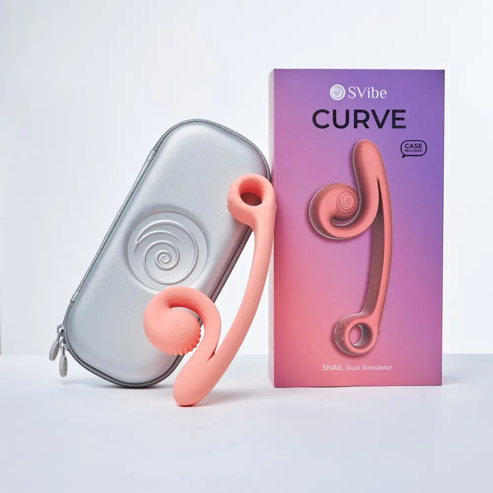 Dubultais vibrators SVibe Curve Peachy Pink Photo 7