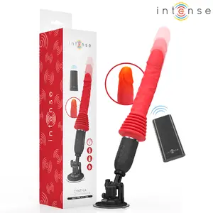 INTENSE Cynthia Remote Control Thrusting Vibrator with Heat, 10 Vibration and 10 Thrusting Modes, Wireless Remote Control, Suction Cup Base, Silicone and ABS