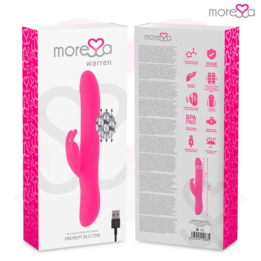 MORESSA WARREN Rechargeable Silicone Rabbit Vibrator Photo 8