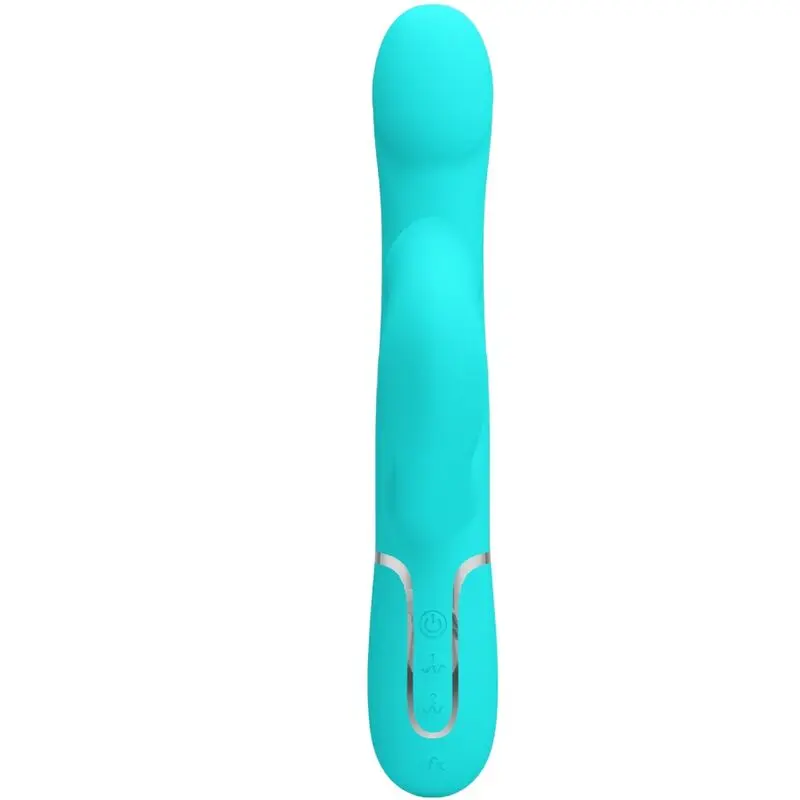 HIGH TECH Pretty Love Pearls Aqua Green Rabbit Vibrator Photo 2