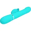 HIGH TECH Pretty Love Pearls Aqua Green Rabbit Vibrator Photo 5