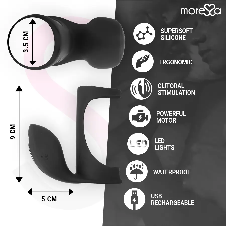 MORESSA Brandon Vibrating Ring-Sheath Photo 4