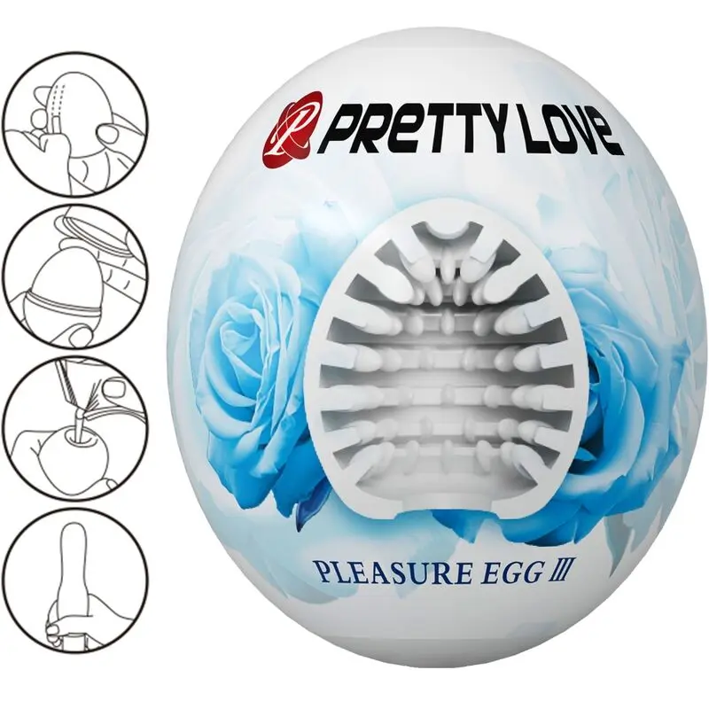PRETTY LOVE Vīriešu masturbators Egg White BM-00900T90-2 Photo 2