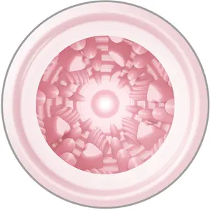 PRETTY LOVE Vīriešu Masturbators Olas Formas Rozā Modelis 2 Ūdensizturīgs TPR un ABS ar Rievotu Tekstūru