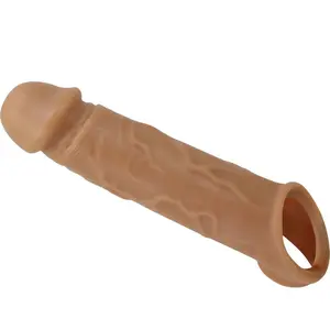 FOR HIM PRETTY LOVE Realistic Skin Penis Sleeve Flesh Waterproof TPR Enlargement Sleeve