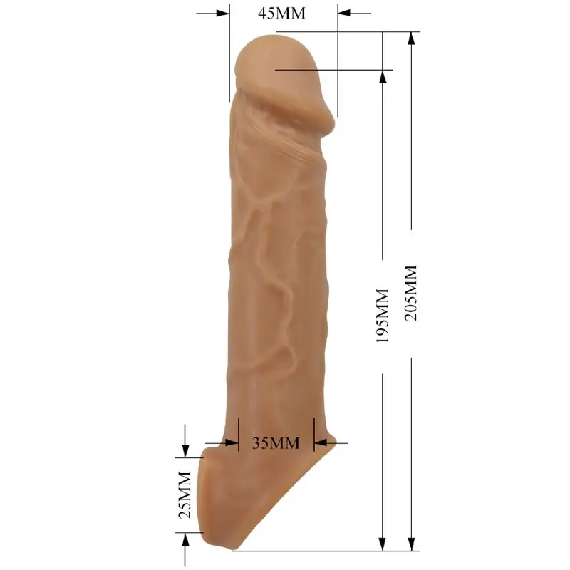 FOR HIM PRETTY LOVE Realistic Skin Penis Sleeve Flesh Photo 5