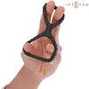 INTENSE Dewey Model 2 Double Silicone Penis Ring Black Photo 4