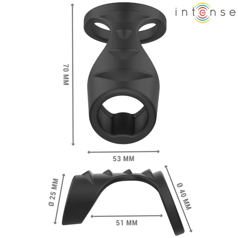 INTENSE THEO Model 3 Double Silicone Penis Ring Photo 3