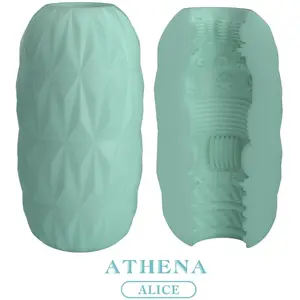 PRETTY LOVE ATHENA ALICE Vīriešu masturbators Tirkīza TPR Ūdensizturīgs kompakts