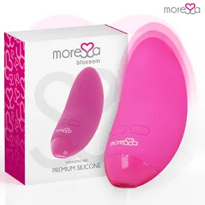 MORESSA Blossom Pink Vibrator Mini Massager with 6 Modes and 3 Intensities Medical Grade Silicone USB Rechargeable IPX7 Waterproof