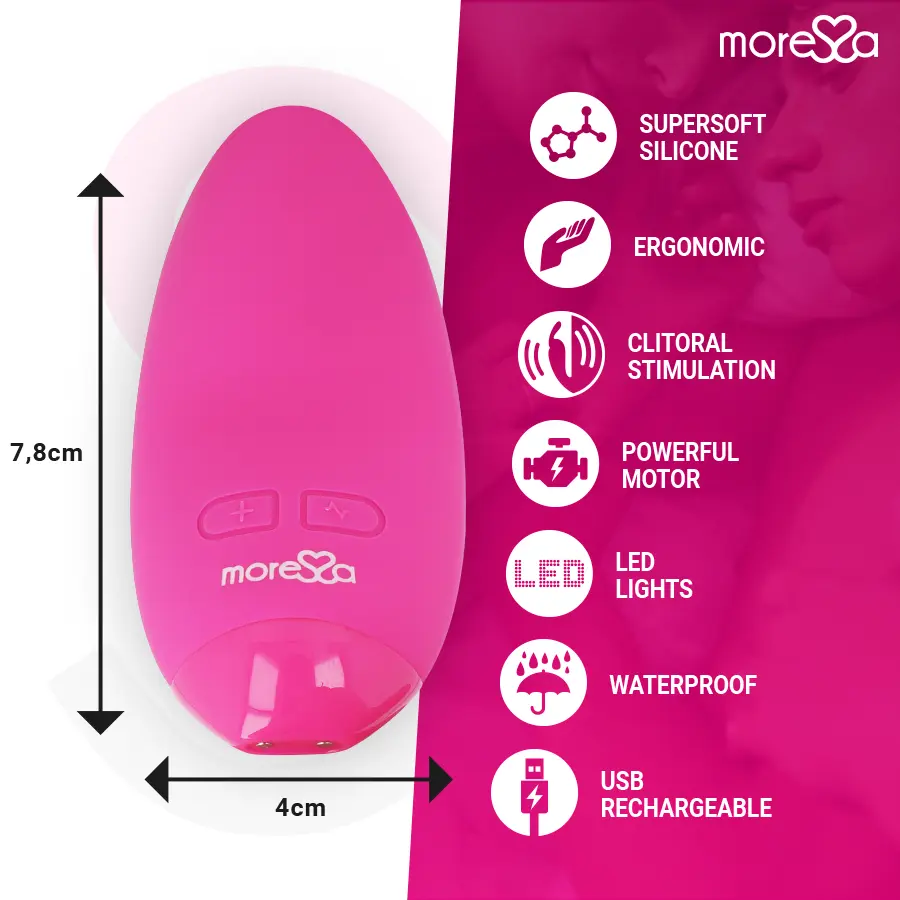 MORESSA Blossom Pink Vibrator Mini Massager Photo 4