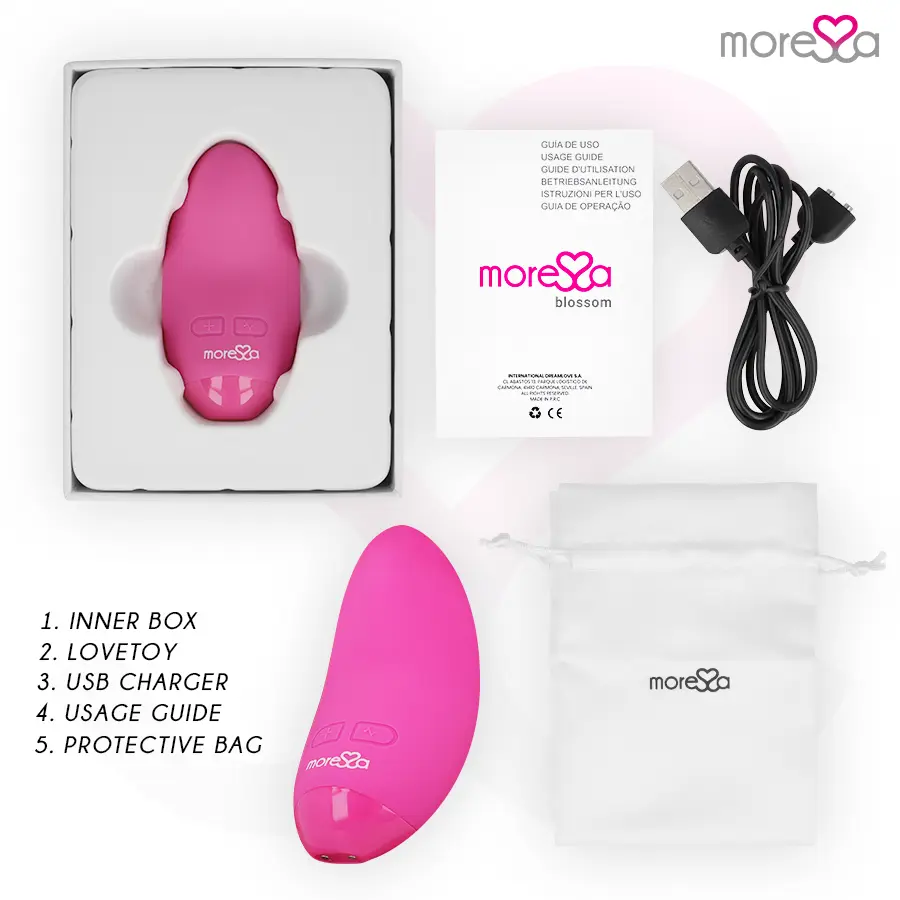 MORESSA Blossom Pink Vibrator Mini Massager Photo 6