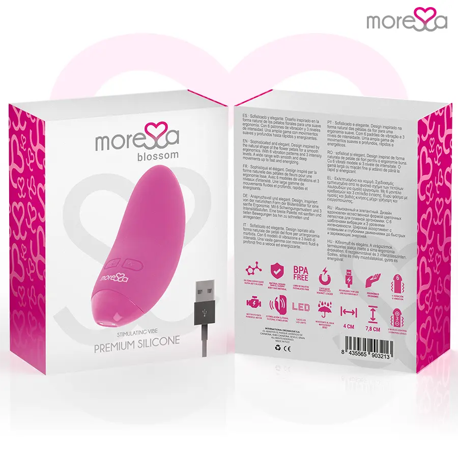 MORESSA Blossom Pink Vibrator Mini Massager Photo 7