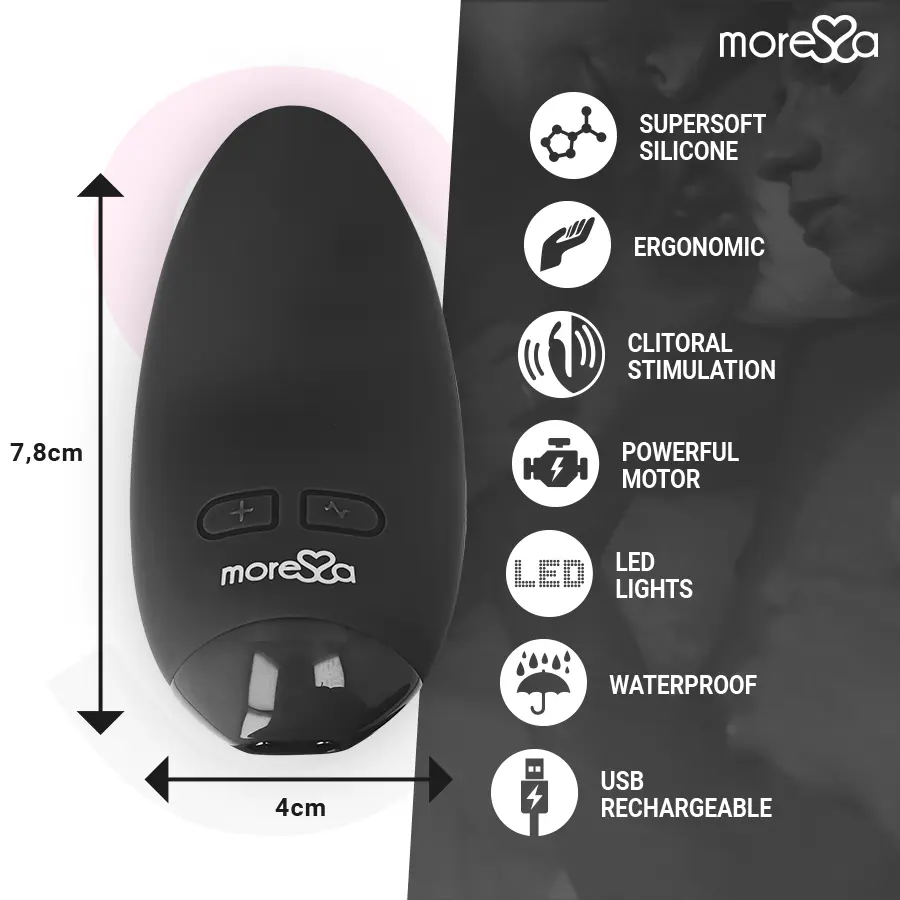 MORESSA Blossom Black Mini Vibrator Photo 4