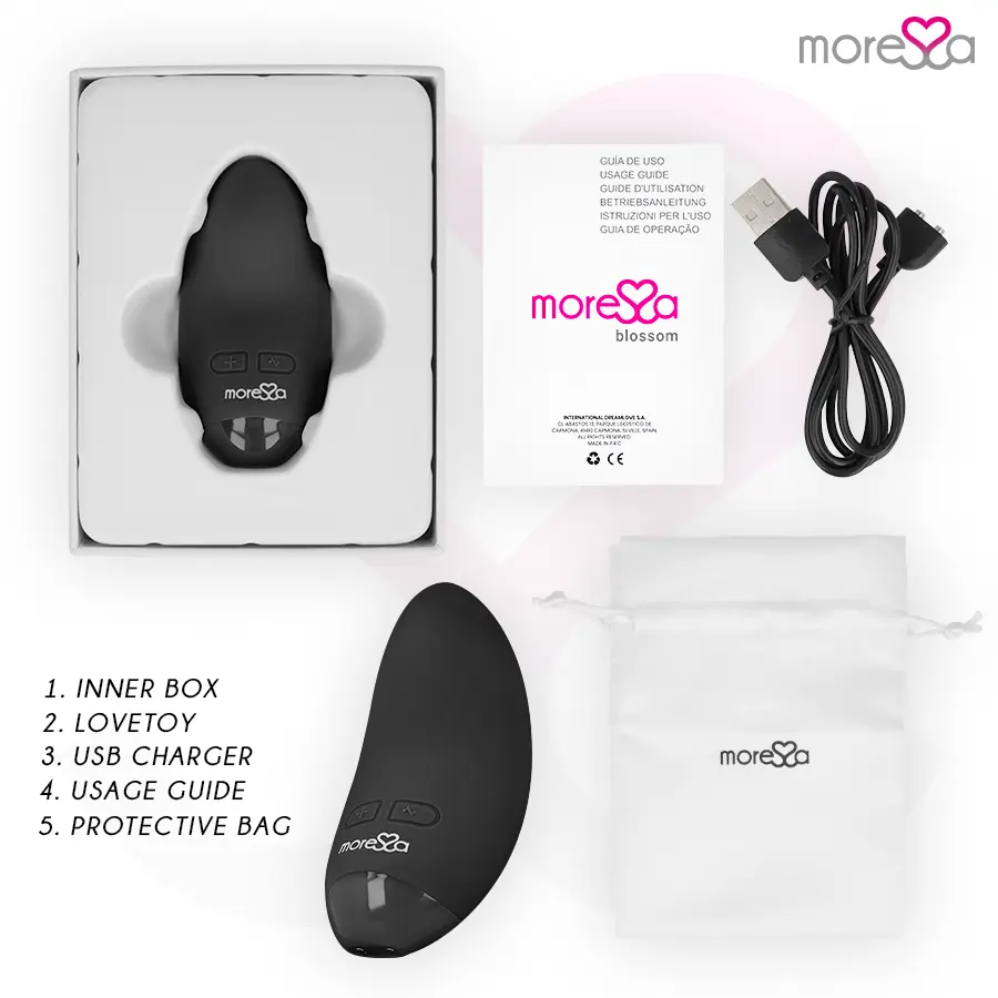 MORESSA Blossom Black Mini Vibrator Photo 6