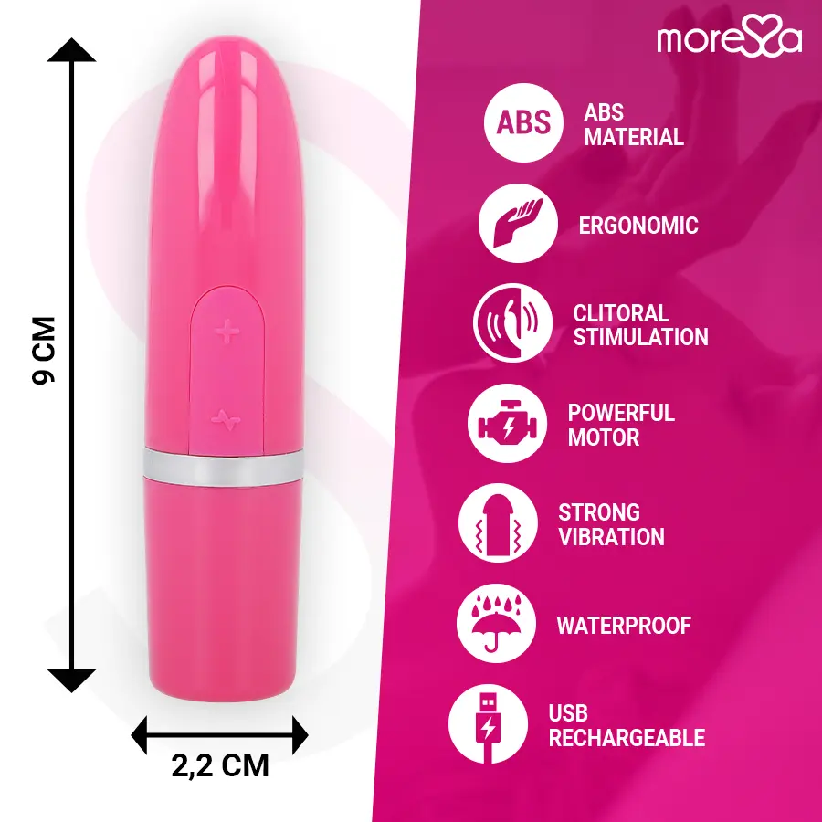 MORESSA Ivy Travel Vibrator Stimulator Pink Photo 4