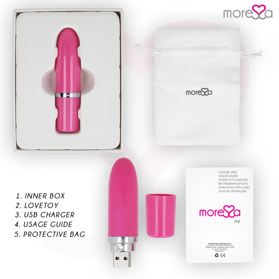MORESSA Ivy Travel Vibrator Stimulator Pink Photo 6