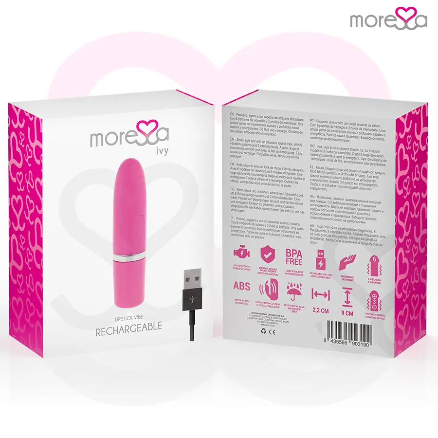 MORESSA Ivy Travel Vibrator Stimulator Pink Photo 7