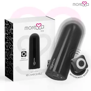 MORESSA Nix Remote Control Vibrator Black Medical Silicone ABS 7 Modes USB Rechargeable IPX7 Waterproof