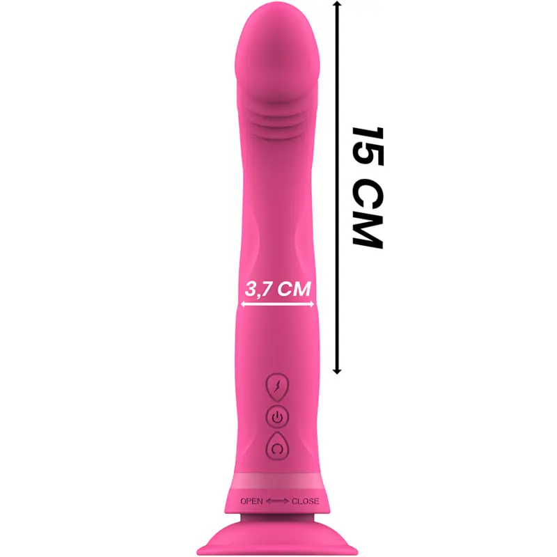 INTENSE Michelangelo Pink Silicone Vibrator Dildo Photo 4
