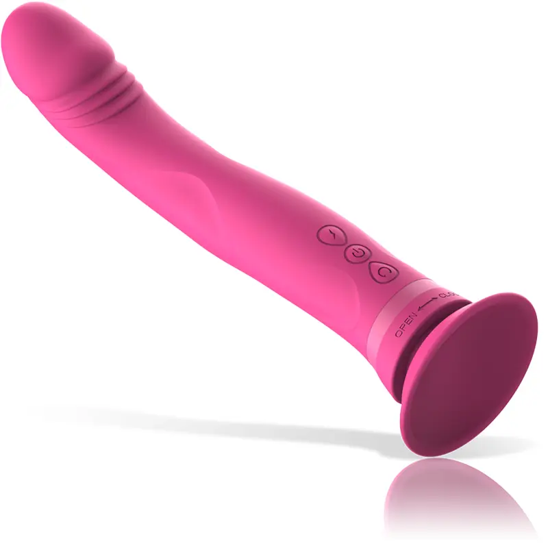 INTENSE Michelangelo Pink Silicone Vibrator Dildo Photo 5
