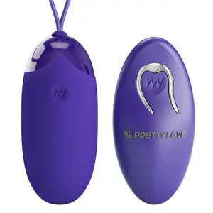 PRETTY LOVE Berger Youth Violating Egg Remote Control Violet, wireless remote control, 12 vibration functions, silicone