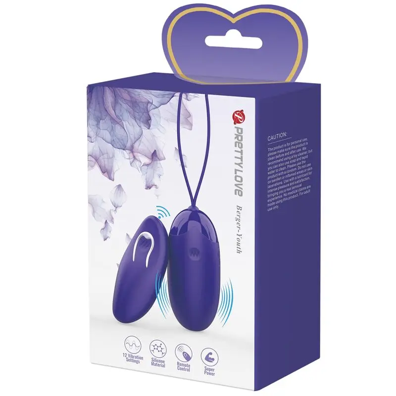 PRETTY LOVE Berger Youth Remote Control Vibrating Egg Photo 9